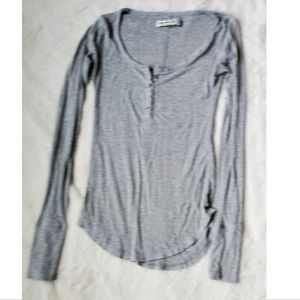 Abercrombie and Fitch Fitted Henley Tee